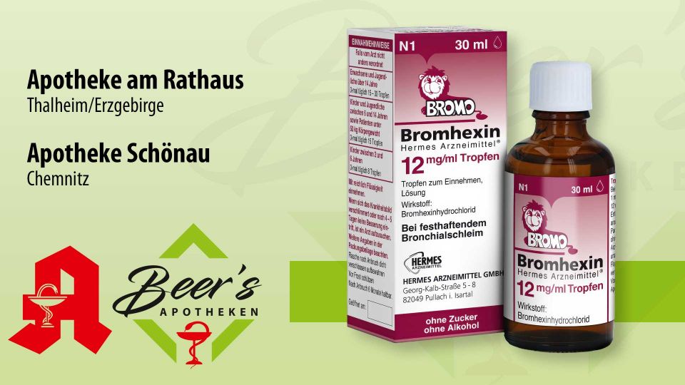 Bromhexin Hermes Arzneimittel®, 12 mg/ml Tropfen 30 ml