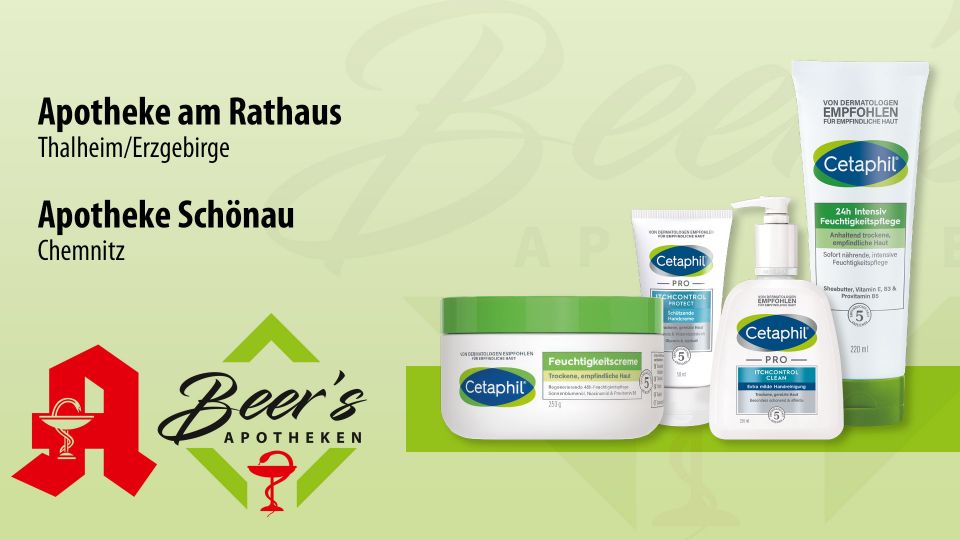 Cetaphil® medizinische Kosmetik, vorrätiges Produktsortiment