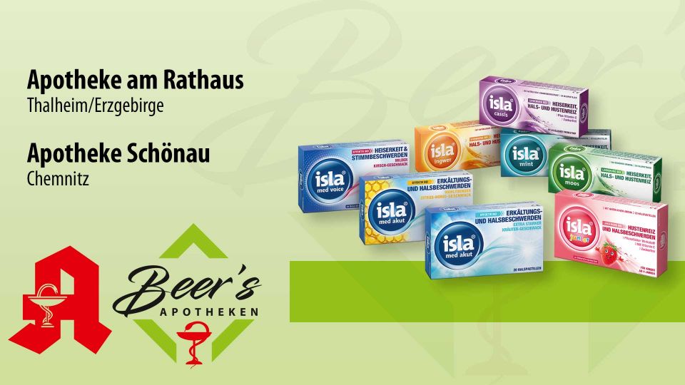 Isla® Pastillen, verfügbares Produktsortiment