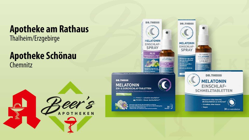 Dr. Theiss Melatonin Produkte, Produktsortiment