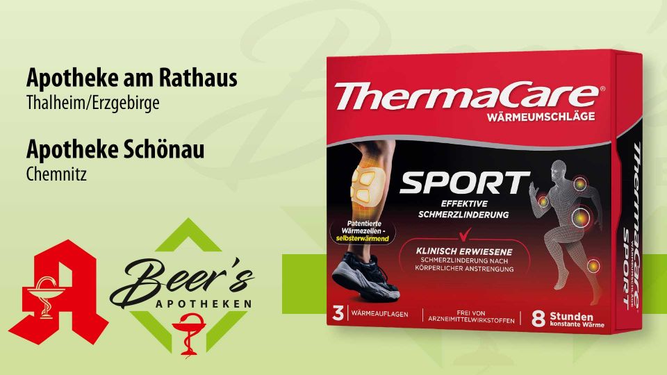 ThermaCare® Sport, 3 Wärmeauflagen