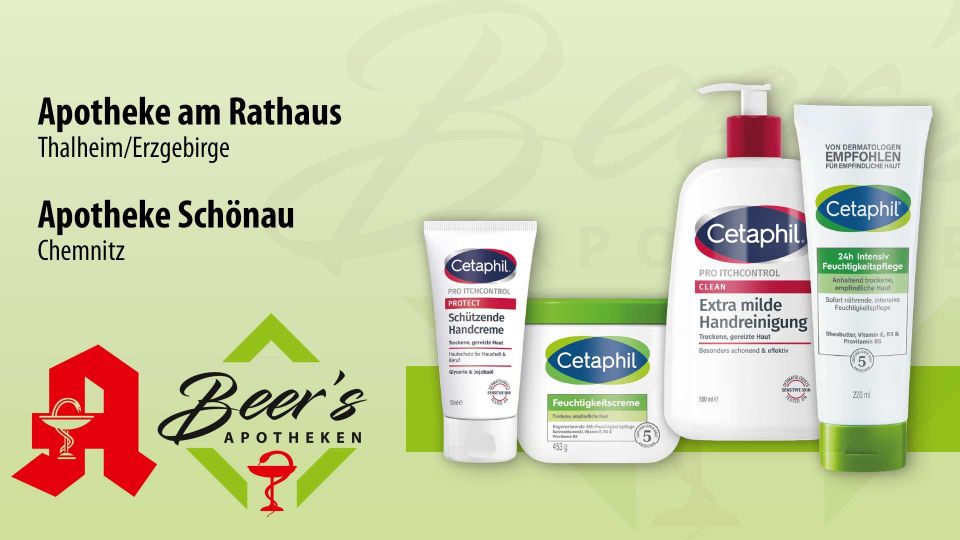 Cetaphil® medizinische Kosmetik, vorrätiges Produktsortiment