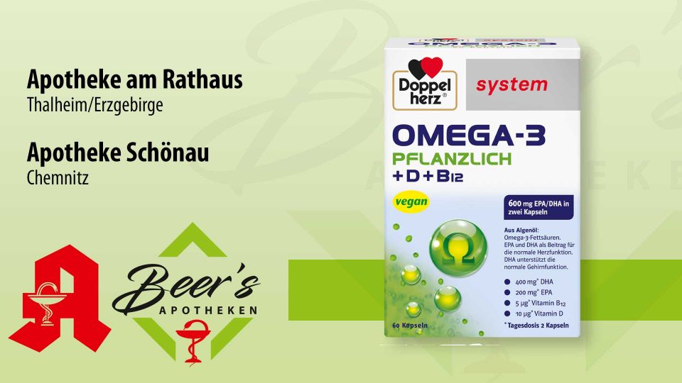 Doppelherz® System Omega-3, 60 Kapseln, pflanzlich