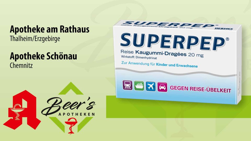 Superpep® 20 mg, 10 Reise Kaugummi-Dragees