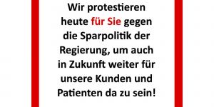 Wir streiken für Sie!
