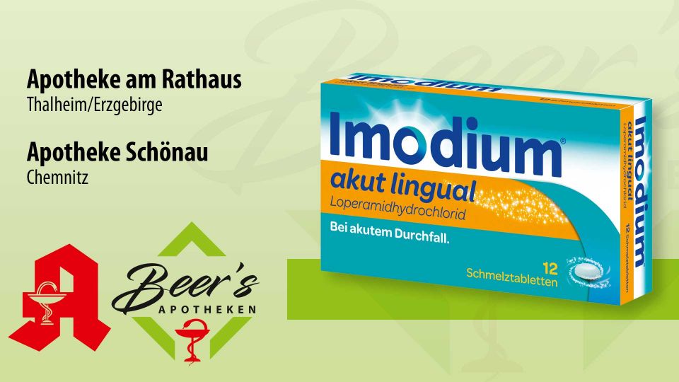 Imodium® akut lingual, 12 Schmelztabletten