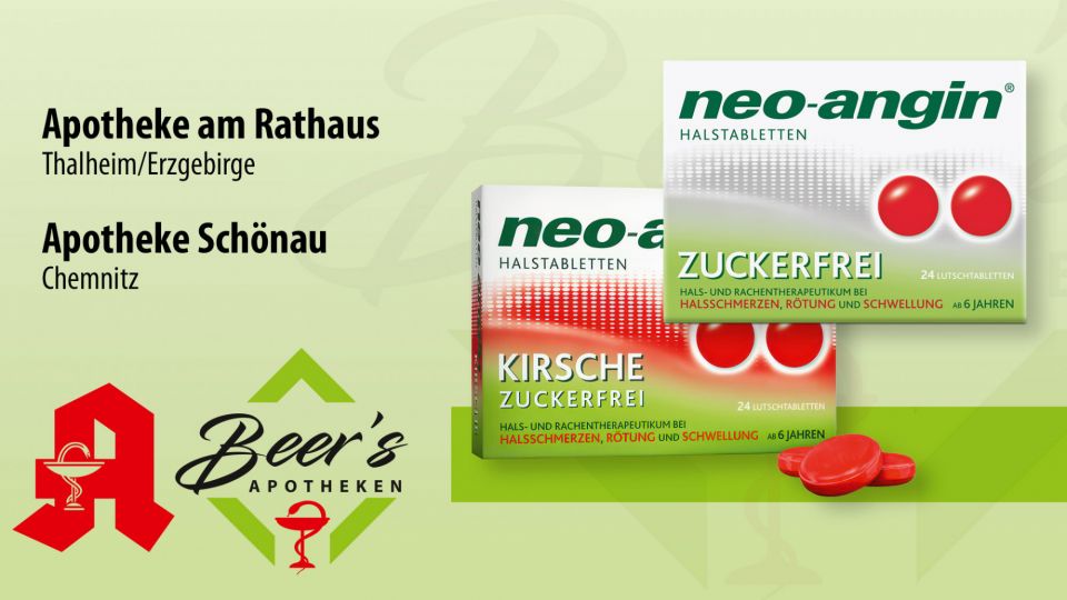 neo-angin® zuckerfrei, je 24 Lutschtabletten