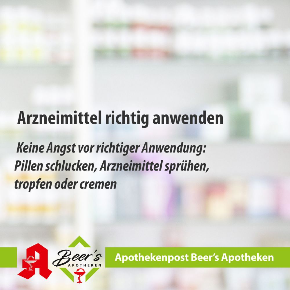 Arznei richtig anwenden