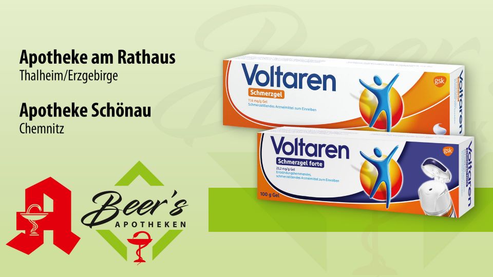 Voltaren Schmerzgel/Schmerzgel forte, alle vorrätigen Größen