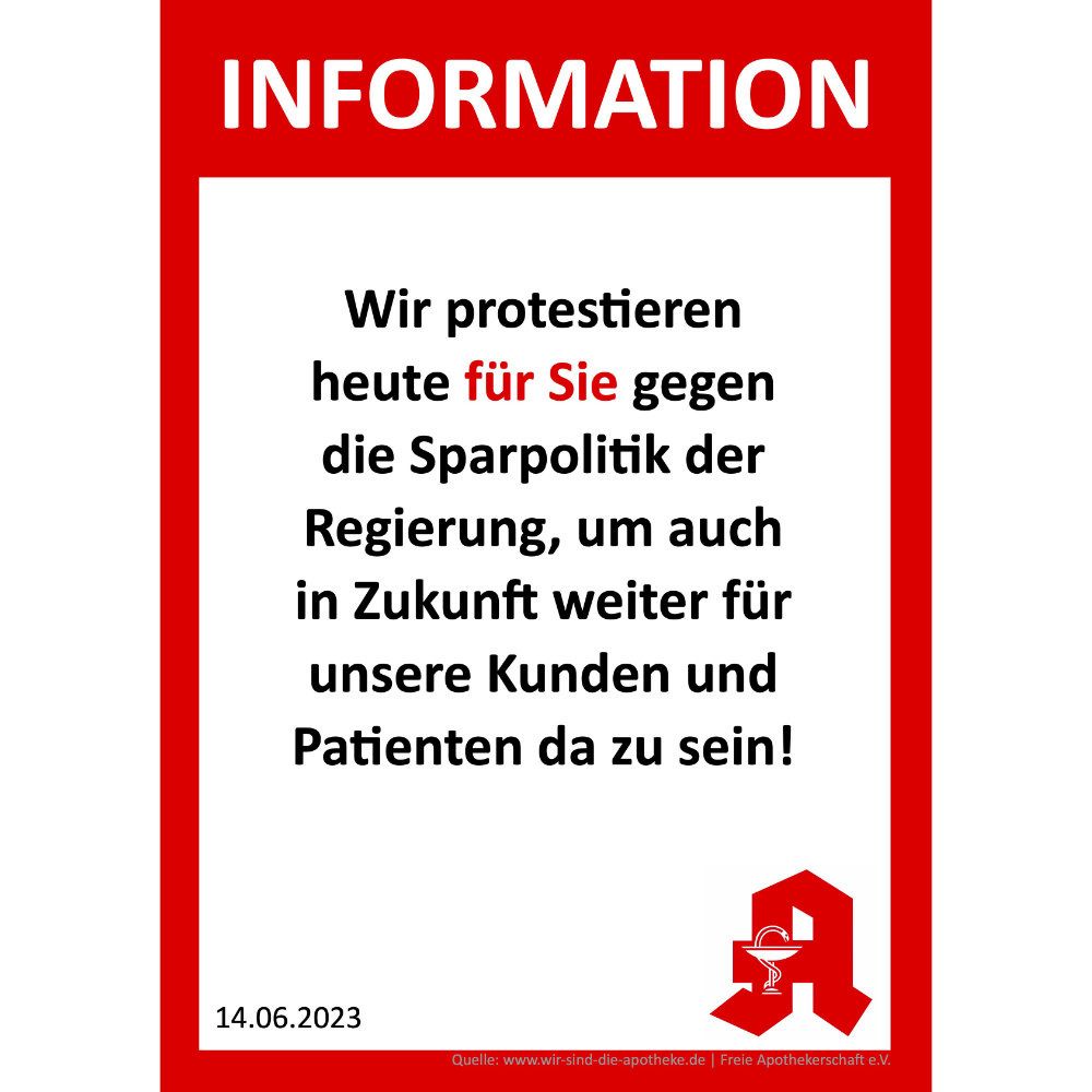 Wir streiken für Sie!