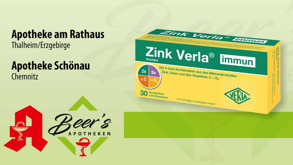Zink Verla®  immun, 30 Kautabletten