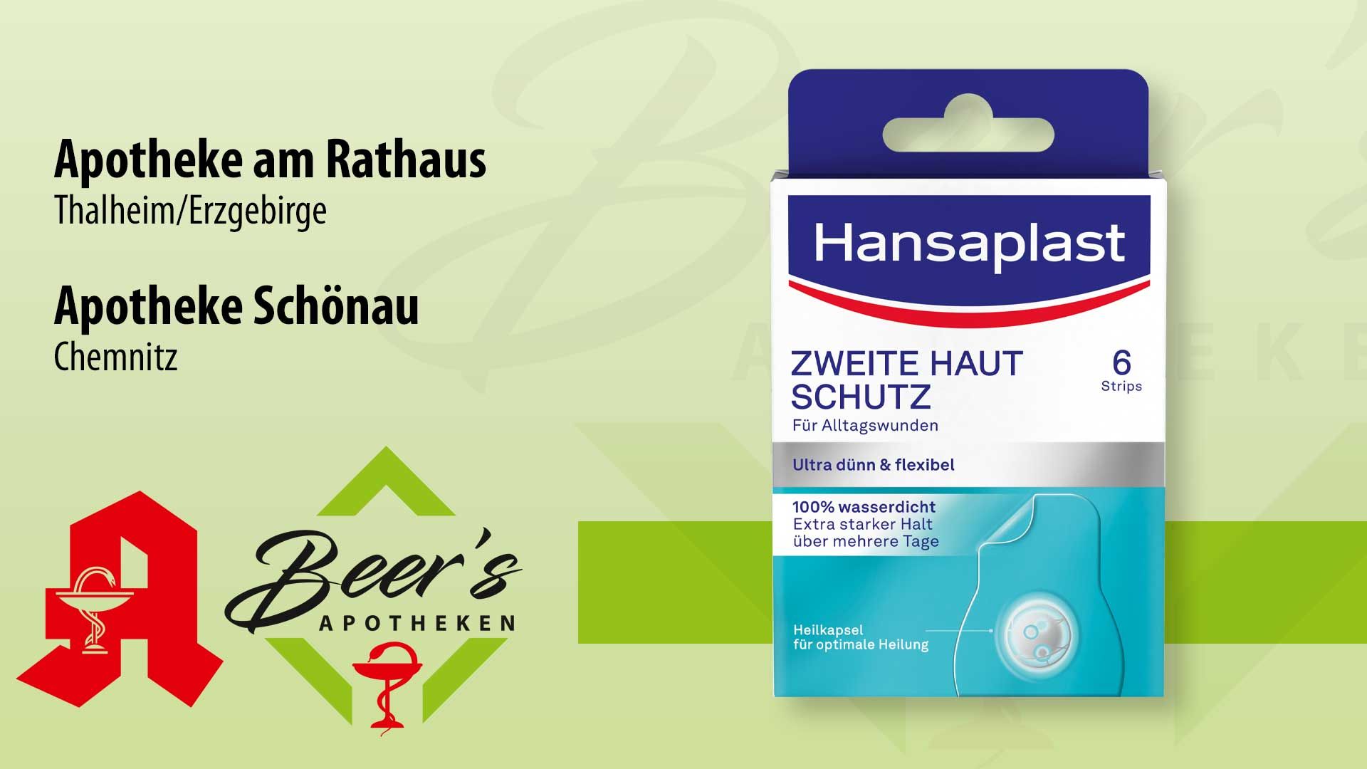 Hansaplast Zweite Haut Schutz, 6 Strips