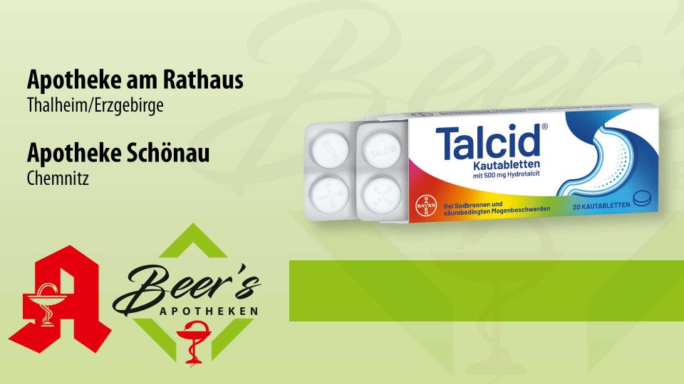 Talcid 500 mg 20 Kautabletten