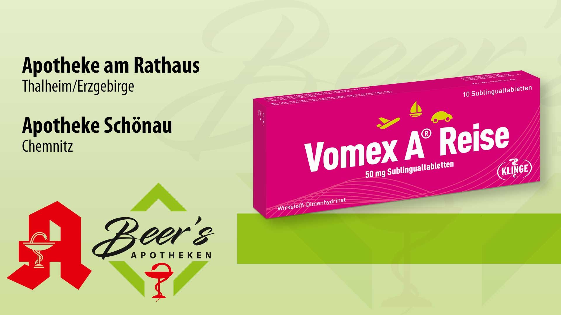 Vomex A® Reise, 10 Sublingualtabletten