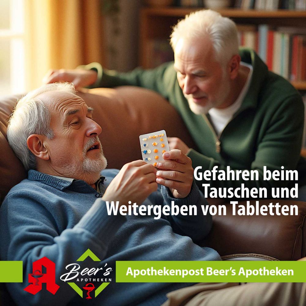 Gefahren beim Tauschen und  Weitergeben von Tabletten