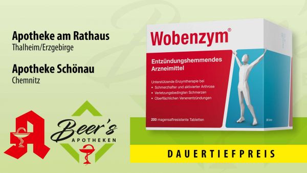 Wobenzym®, 200 magensaftresistente Tabletten