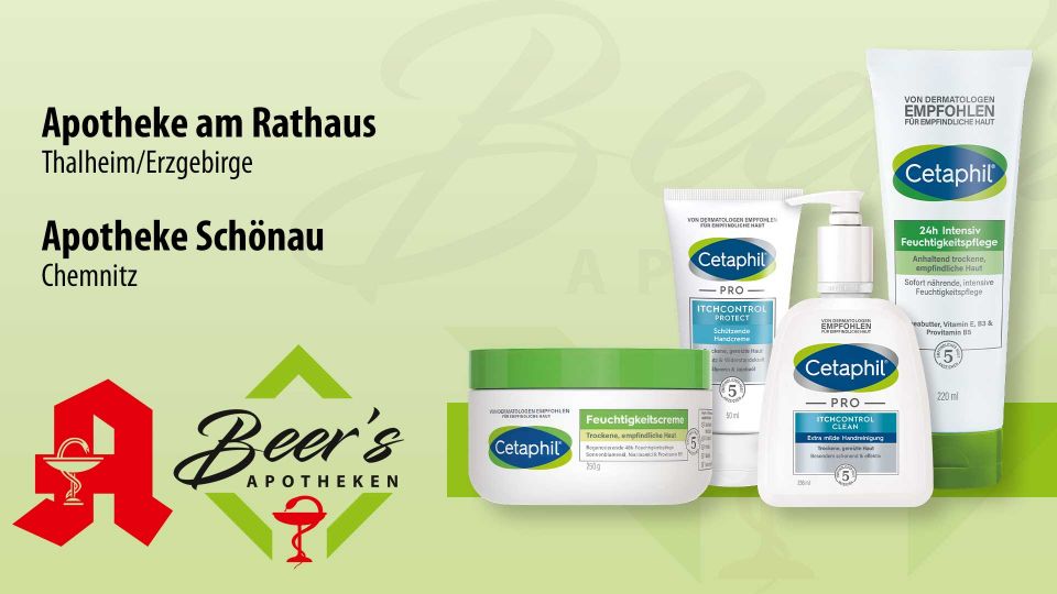 Cetaphil® medizinische Kosmetik, vorrätiges Produktsortiment