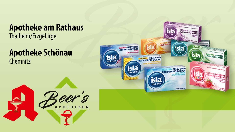 Isla® Pastillen, verfügbares Produktsortiment