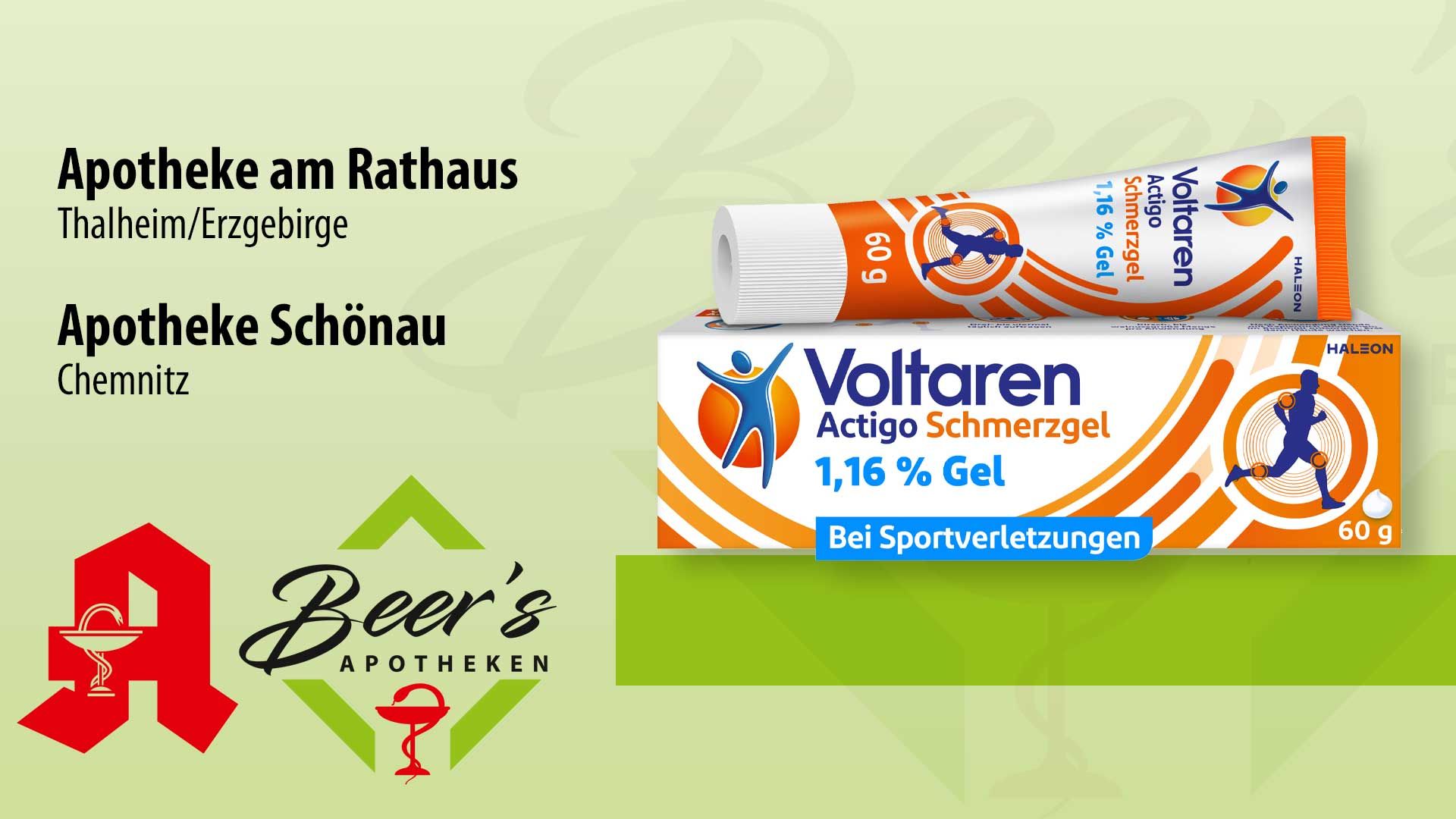 Voltaren Actigo Schmerzgel, Tube 60 g